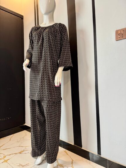 TWO PIECE PRINTED CO-ORD SET WITH SHIRT & TROUSER